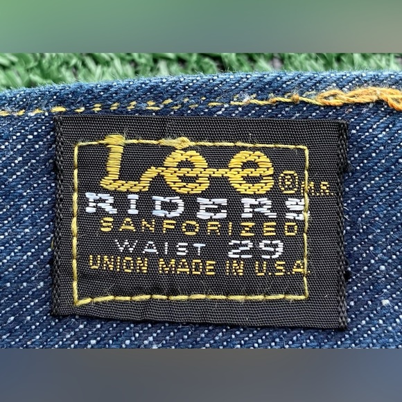 VTG 60’s LEE Riders Sanforized Leather Label Jeans Men’s SZ 27”x 30” Union Made - Picture 4 of 12
